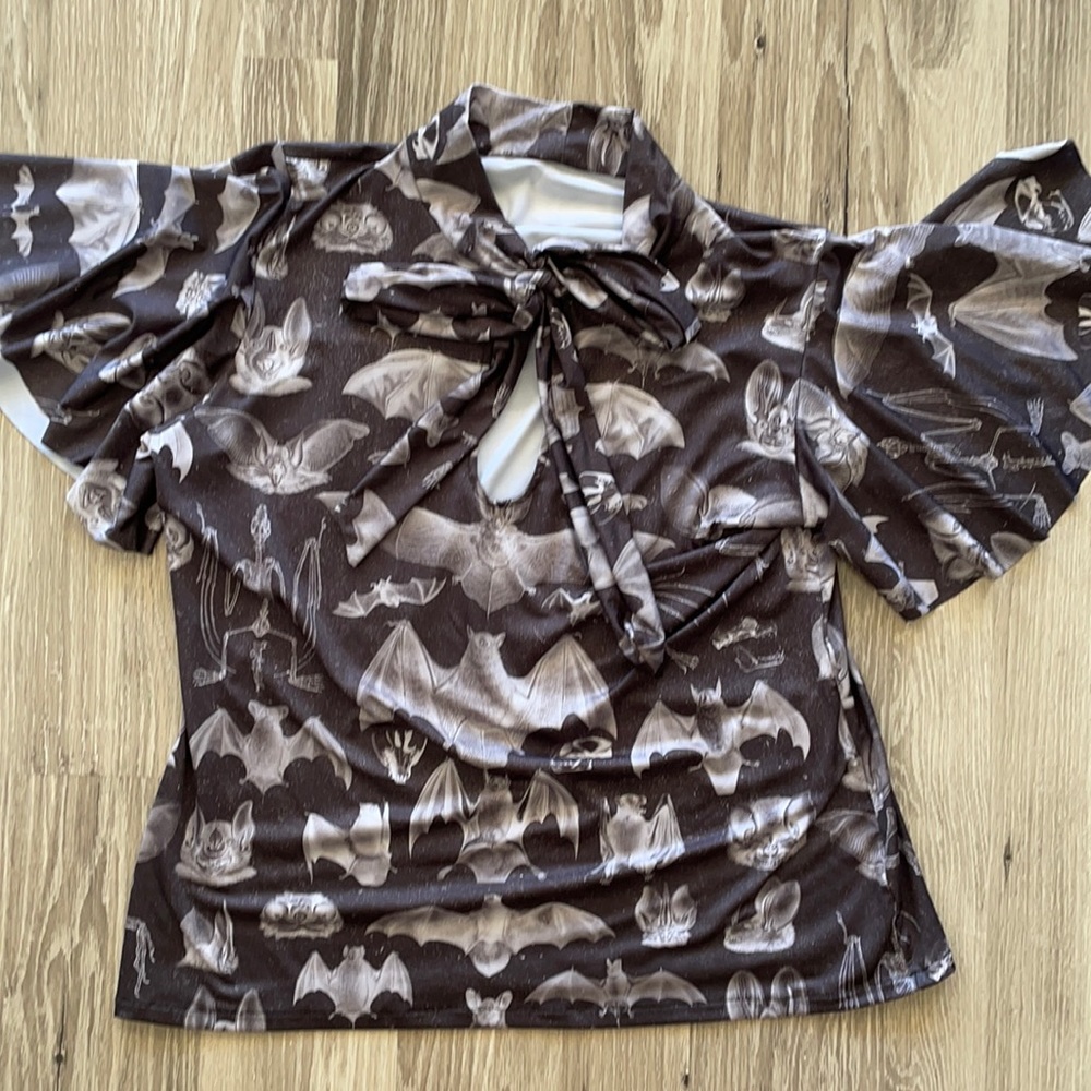 Blackmilk Batty gone Flouncy top